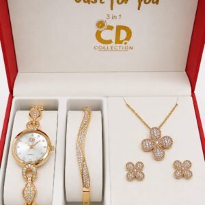 CD Collection “Just For You” – 4-Piece Women’s Watch & Jewelry Set