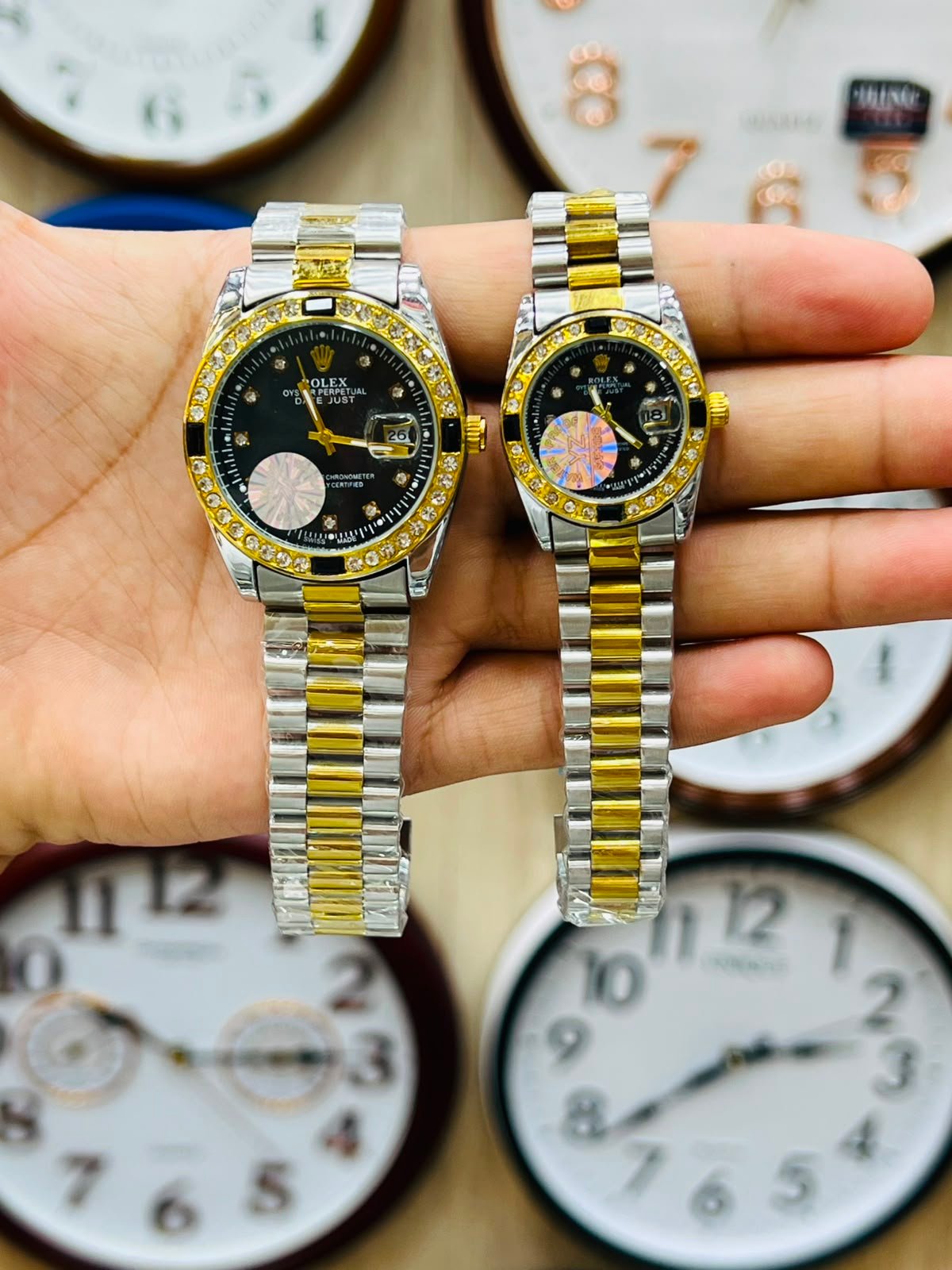 Rolex Couple Watches – Premium Stainless Steel Two-Tone