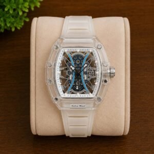 Skeleton Watch Luxury Transparent Blue Skeleton Watch | Automatic Style