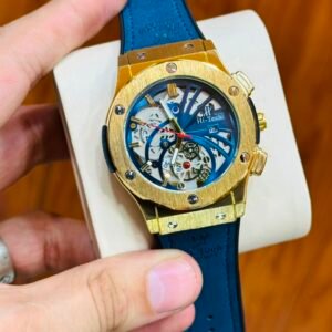 Hi-Tech Premium Chronograph Watch – Stylish Leather Strap, Multi-Dial & Multiple Color Options