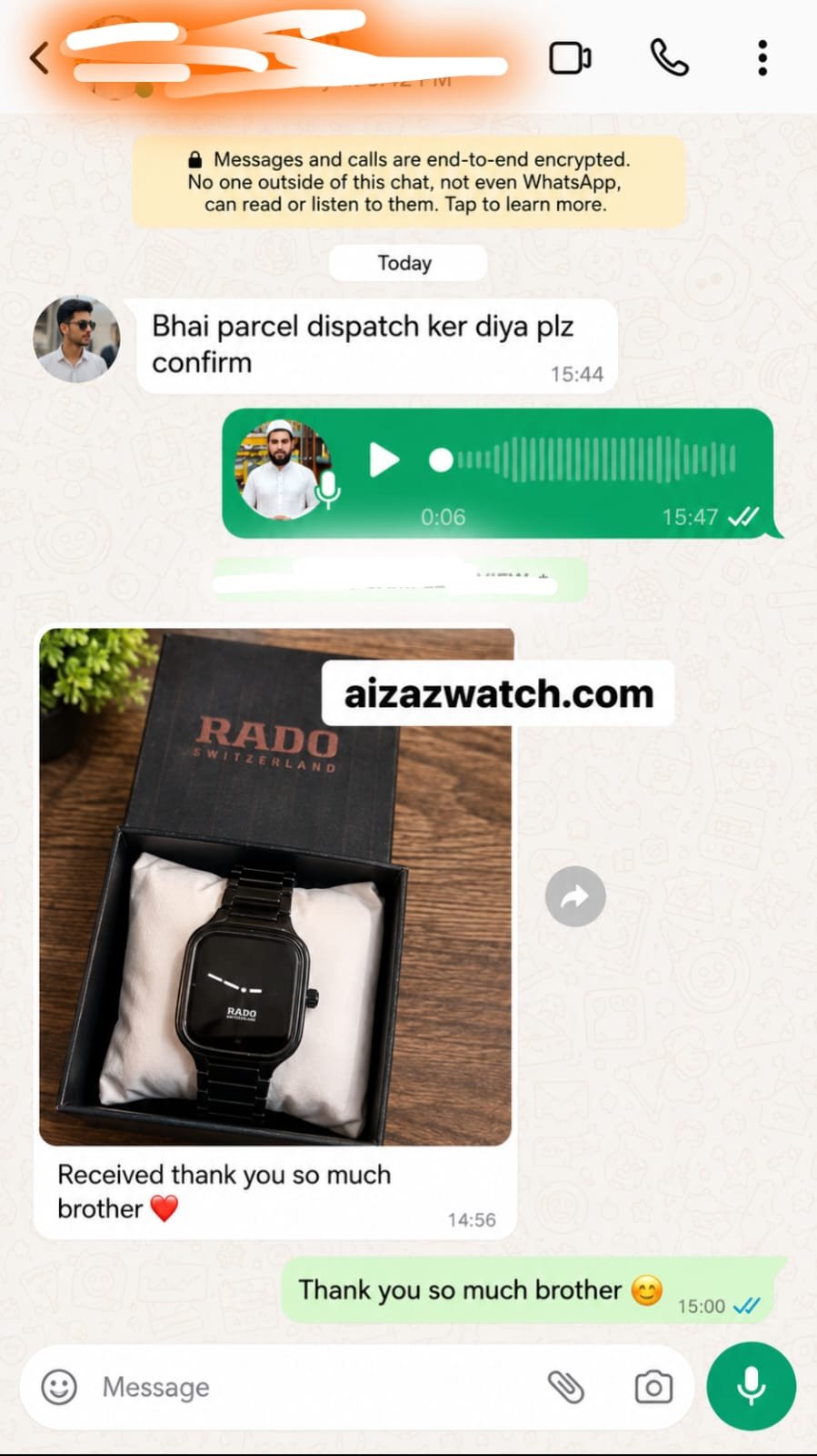 Customer review screenshot